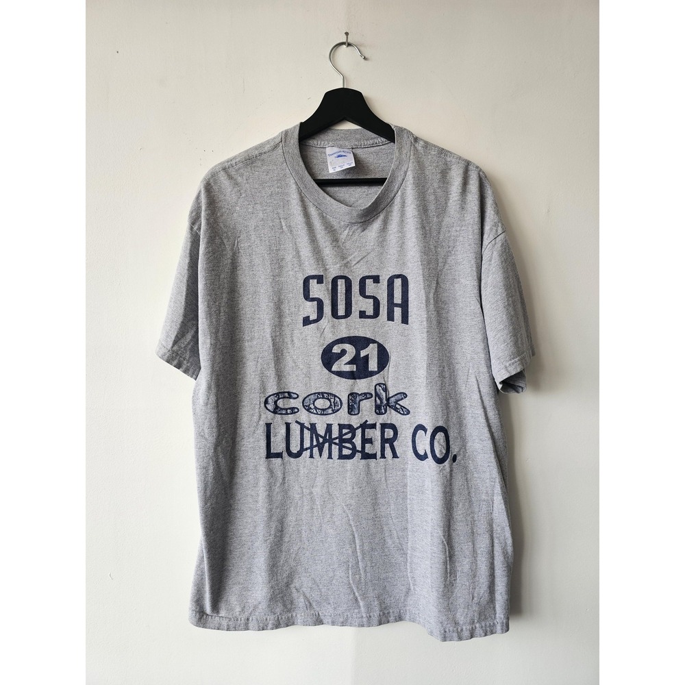 Vintage Sosa Shirt‎ Mens XL MLB Baseball Lumber Co 21 Cork Humor Tennessee River